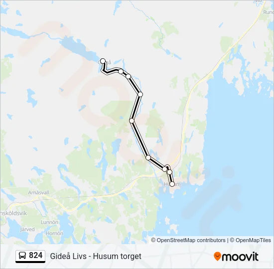 824  Line Map