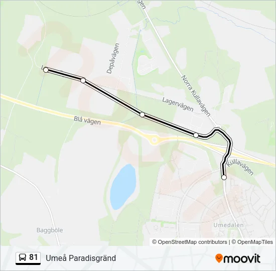 81 Bus Line Map