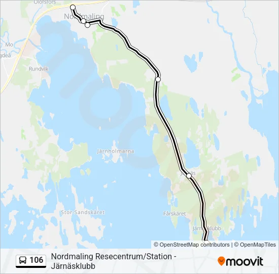 106  Line Map