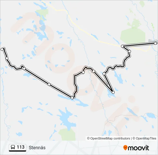 113 Bus Line Map