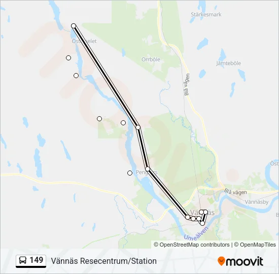 149 Bus Line Map