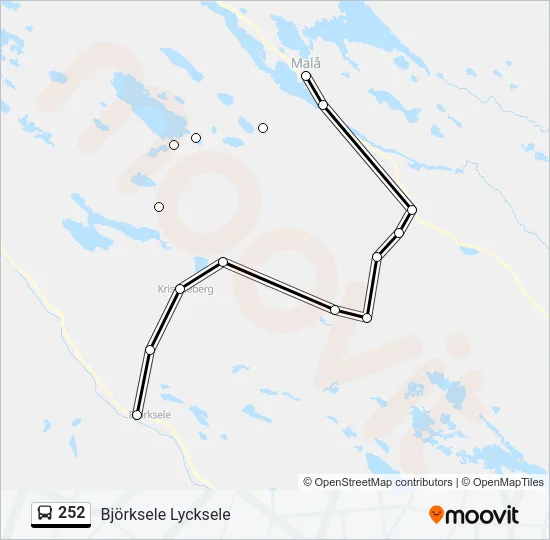 252 Bus Line Map
