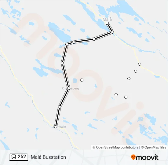 252 Bus Line Map