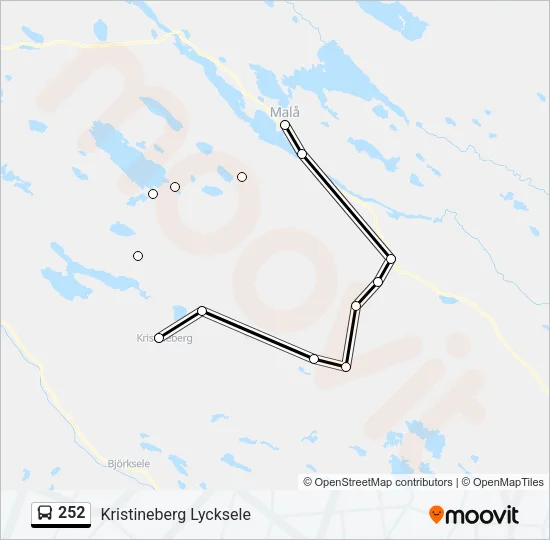 252 Bus Line Map