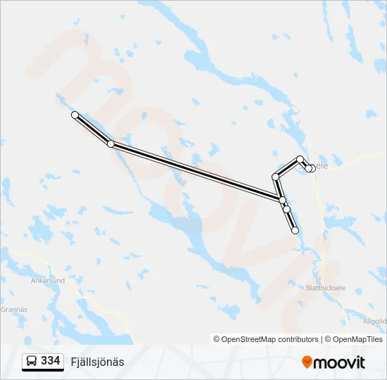 334 Bus Line Map