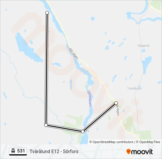 531 Cable Car Line Map