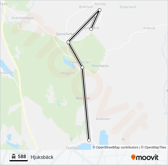 588 Cable Car Line Map