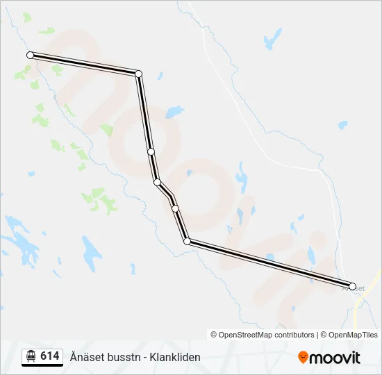 614 Cable Car Line Map