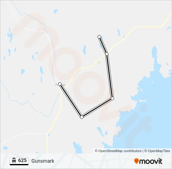 625 Cable Car Line Map
