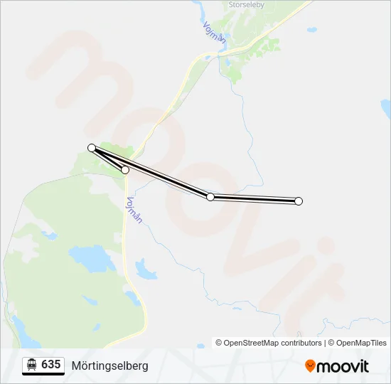 635 Cable Car Line Map