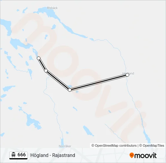666 Cable Car Line Map