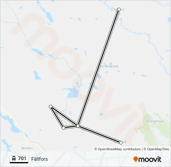 701 Cable Car Line Map