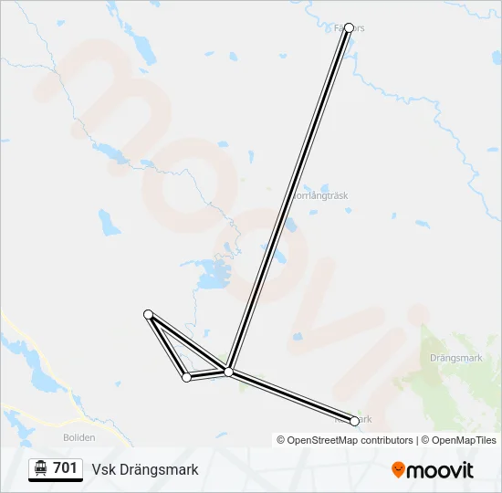 701 Cable Car Line Map