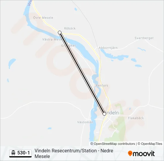 530-1 Cable Car Line Map