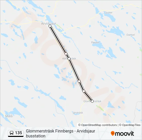 135  Line Map