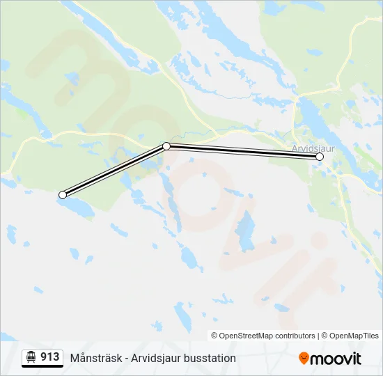913 Cable Car Line Map
