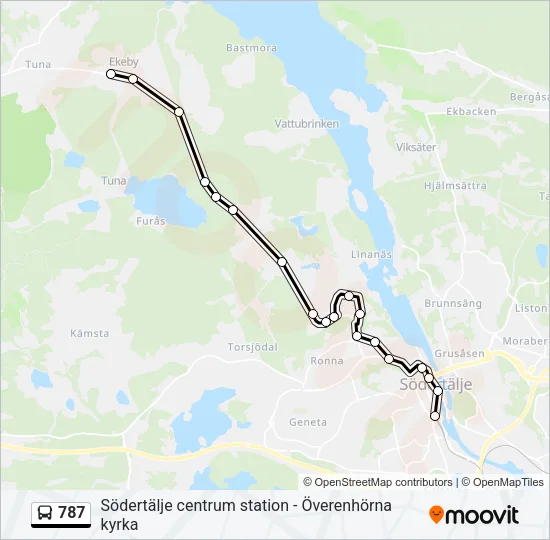 787 Bus Line Map