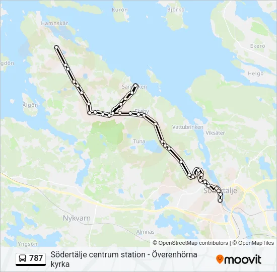 787 Bus Line Map