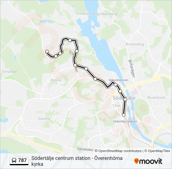 787 Bus Line Map