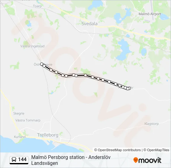 144 Bus Line Map