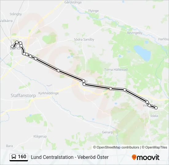 160  Line Map