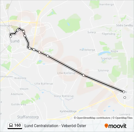 160  Line Map