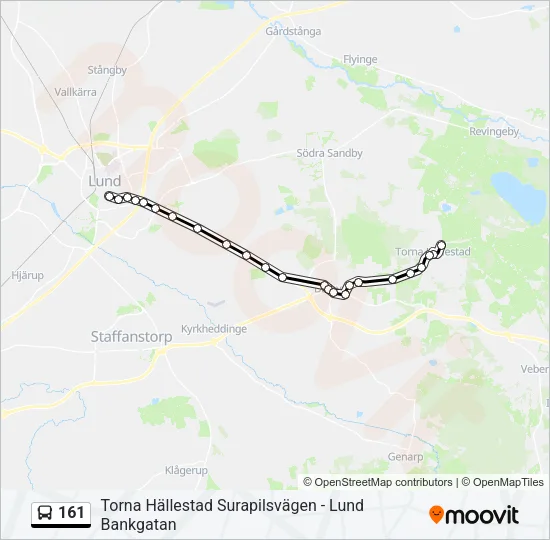 161 Bus Line Map