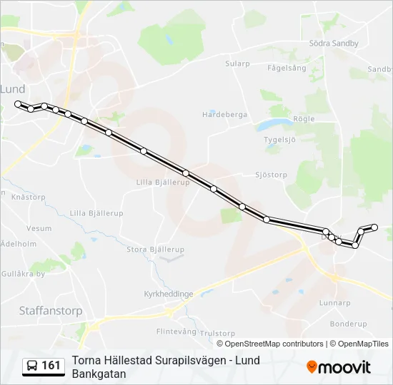 161 Bus Line Map