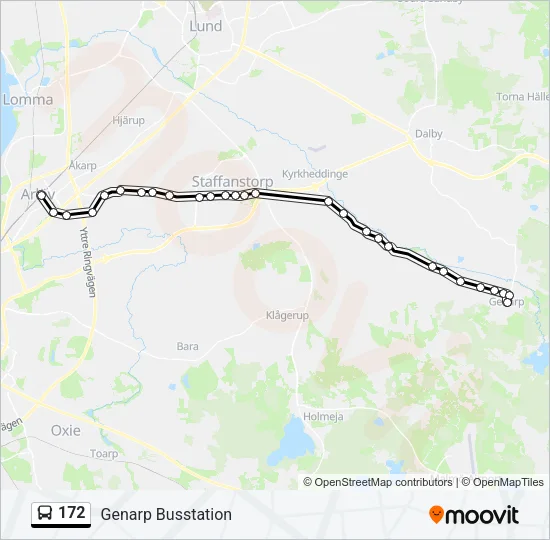 172 Bus Line Map