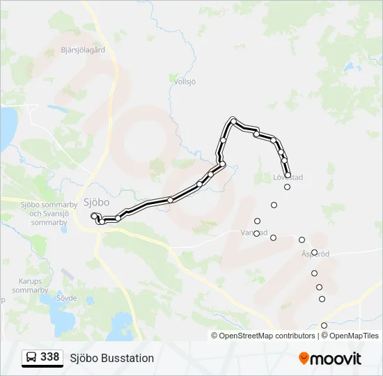 338 Bus Line Map