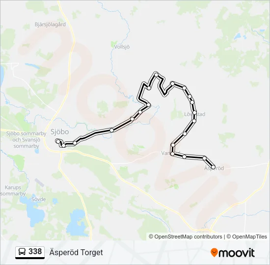 338 Bus Line Map