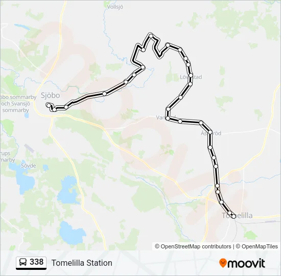 338 Bus Line Map