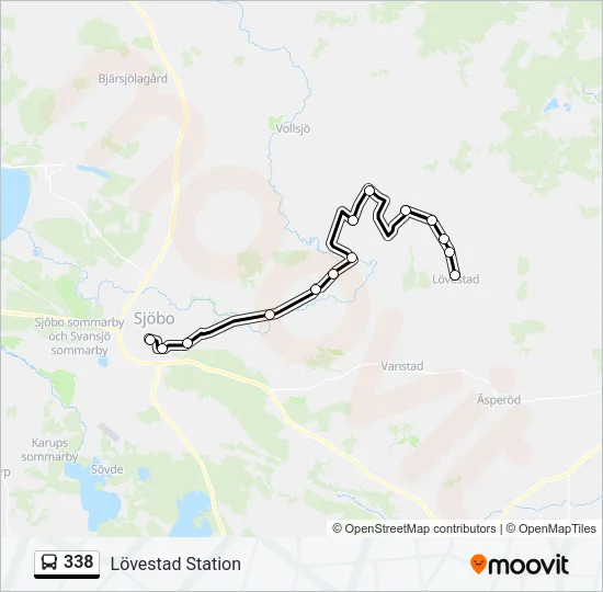 338 Bus Line Map
