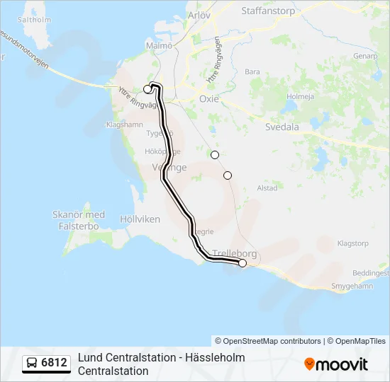 6812 Bus Line Map