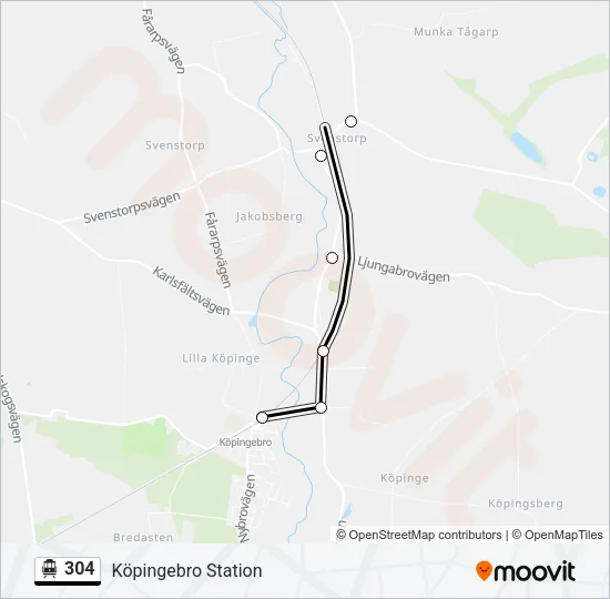 304 Cable Car Line Map