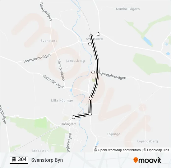 304 Cable Car Line Map