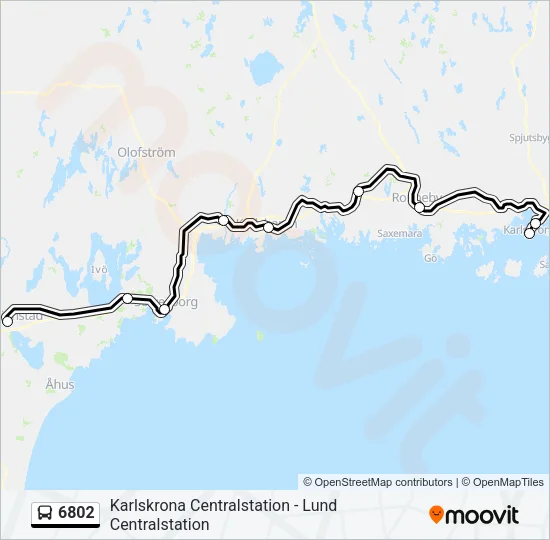 6802 Bus Line Map