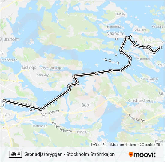 4 Ferry Line Map
