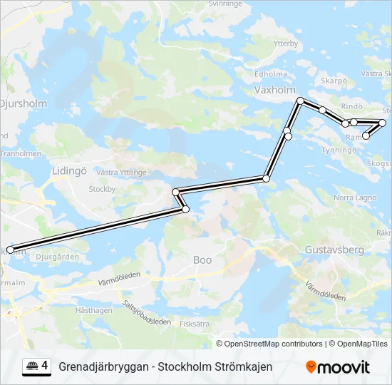 4 Ferry Line Map