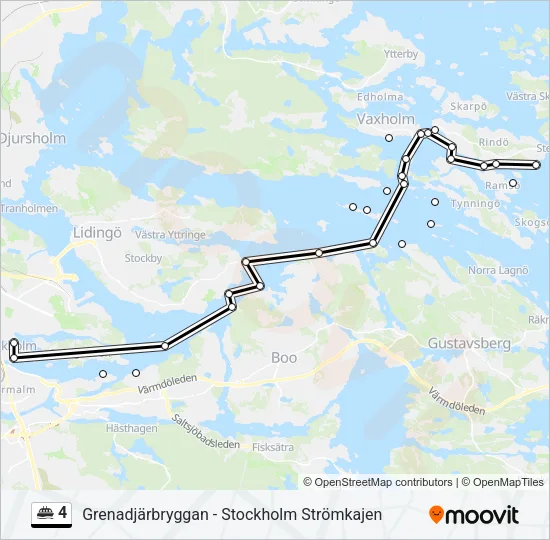 4 Ferry Line Map