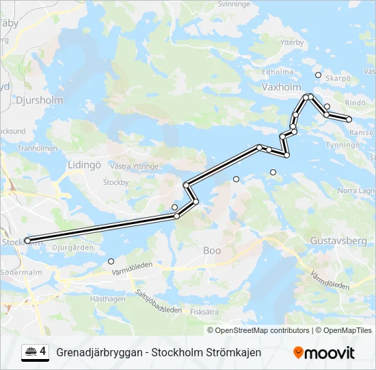 4 Ferry Line Map