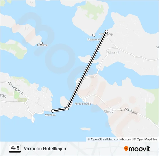 5 Ferry Line Map