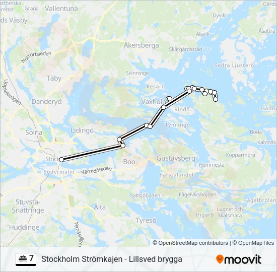 7 Ferry Line Map