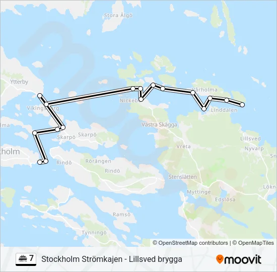 7 Ferry Line Map