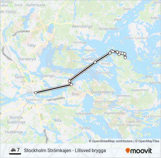 7 Ferry Line Map