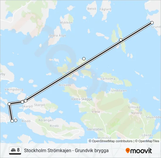 8 Ferry Line Map