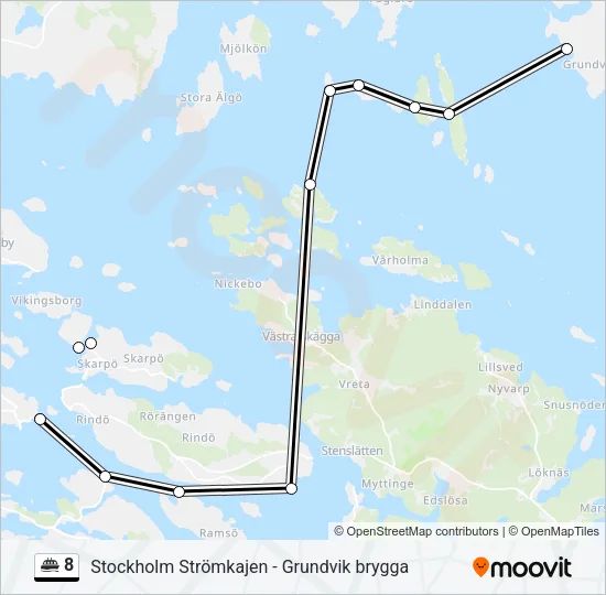 8 Ferry Line Map