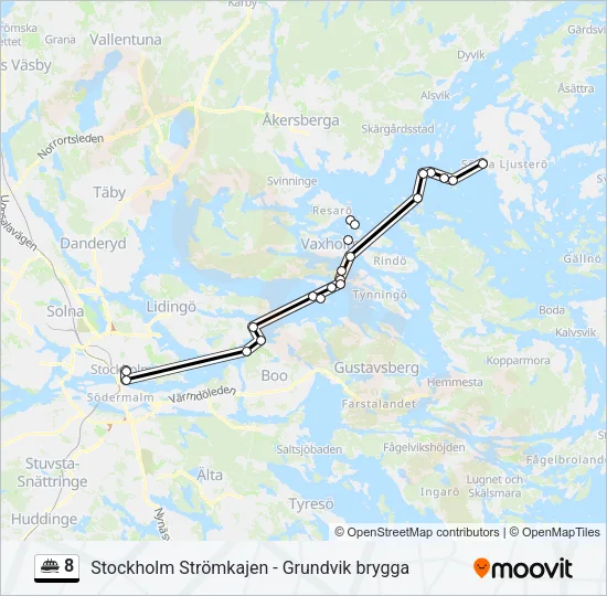 8 Ferry Line Map