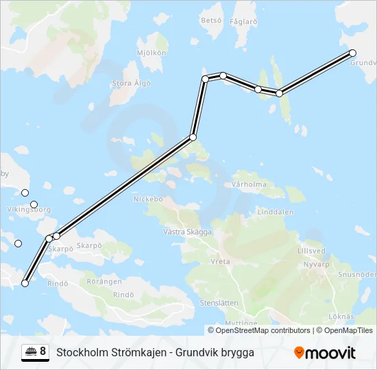 8 Ferry Line Map