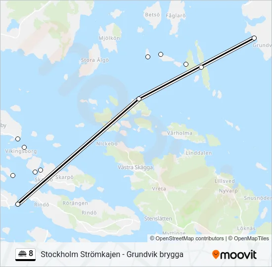 8 Ferry Line Map